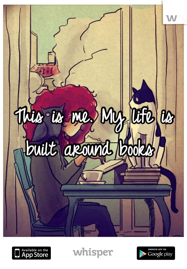 This is me. My life is built around books 