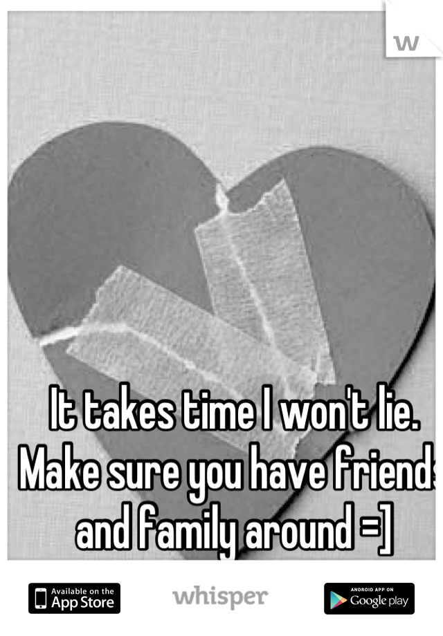 It takes time I won't lie. 
Make sure you have friends and family around =]