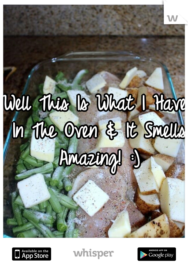 Well This Is What I Have In The Oven & It Smells Amazing! :)