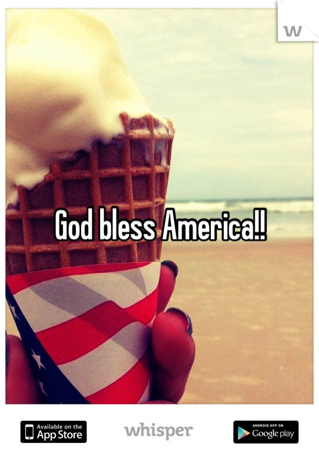 God bless America!!