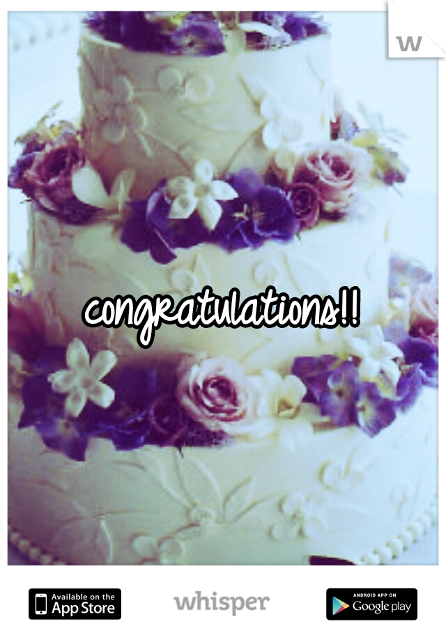 congratulations!!