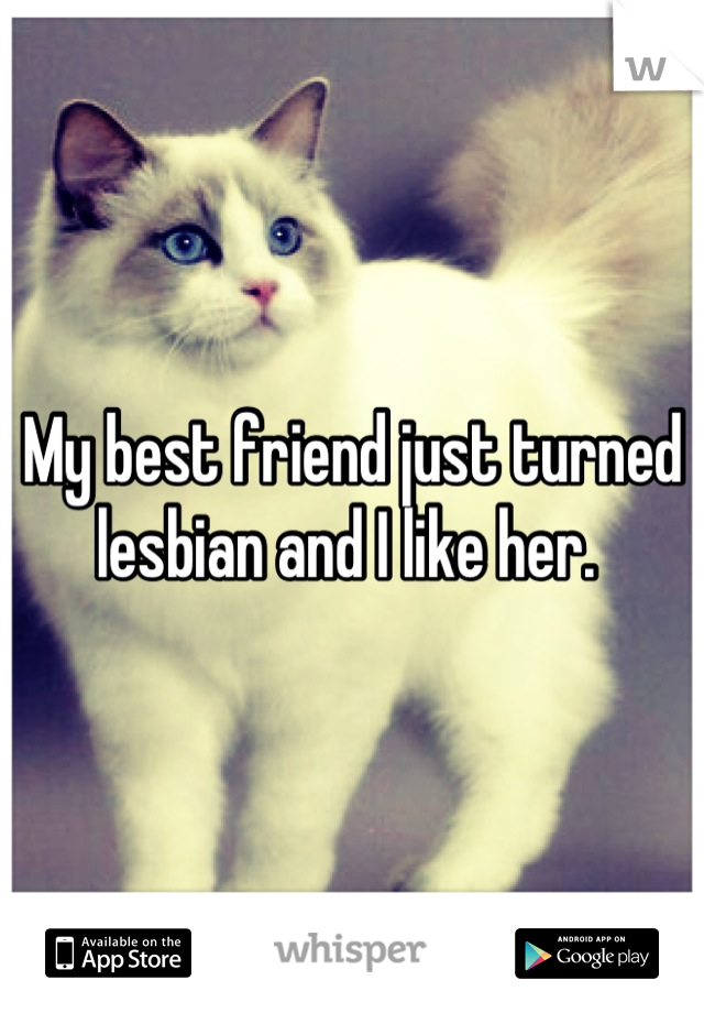 My best friend just turned lesbian and I like her. 