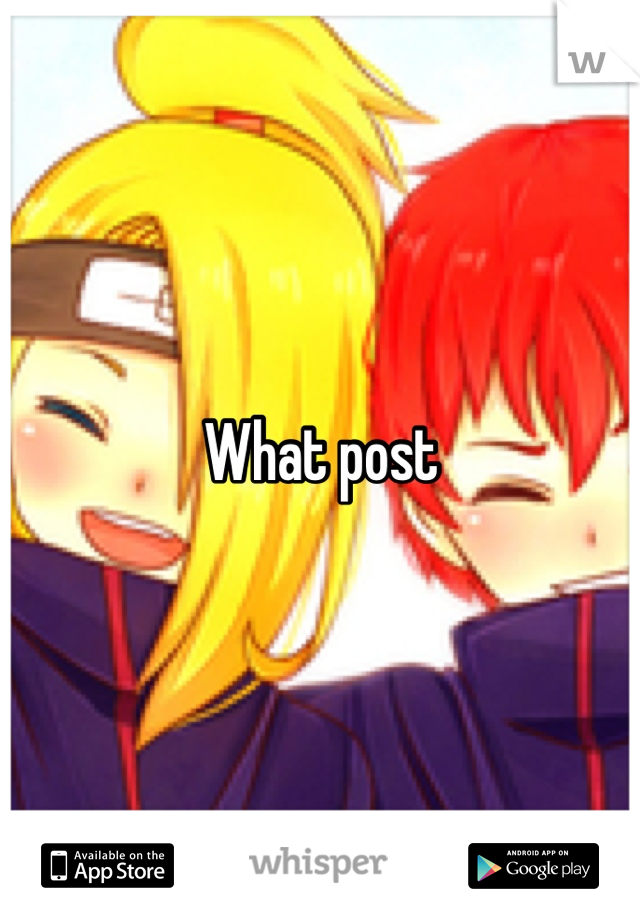 What post
