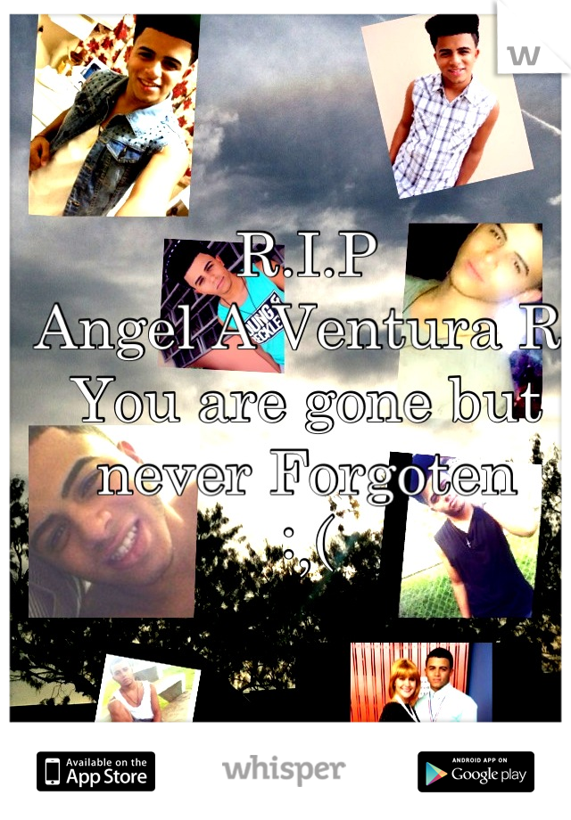 R.I.P 
Angel A Ventura R.
You are gone but never Forgoten
:,(