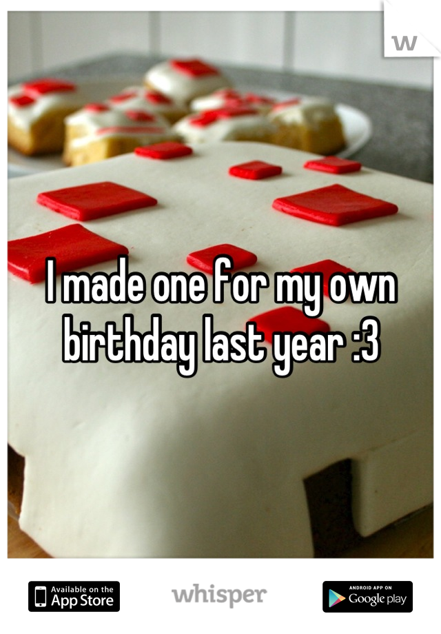 I made one for my own birthday last year :3