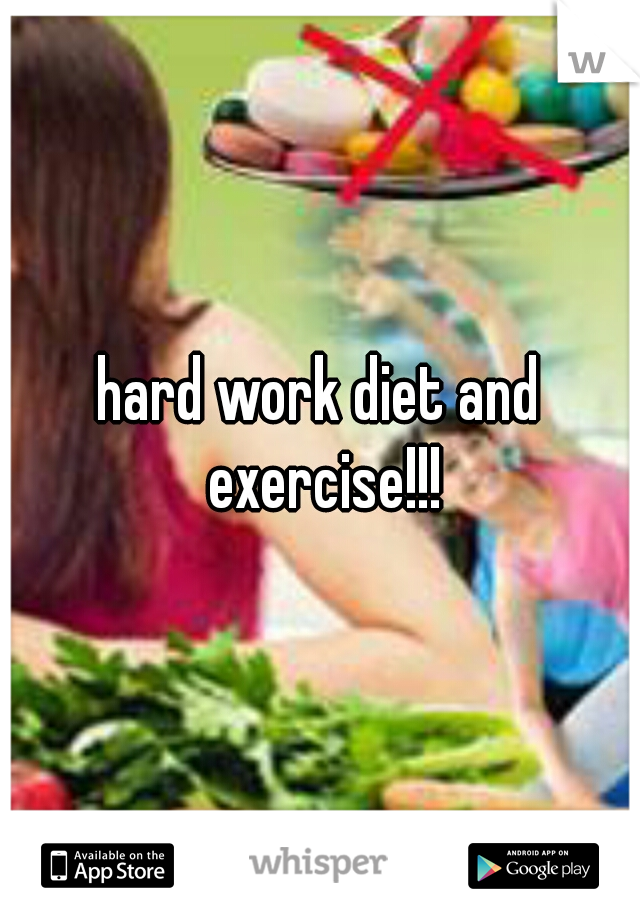 hard work diet and exercise!!!