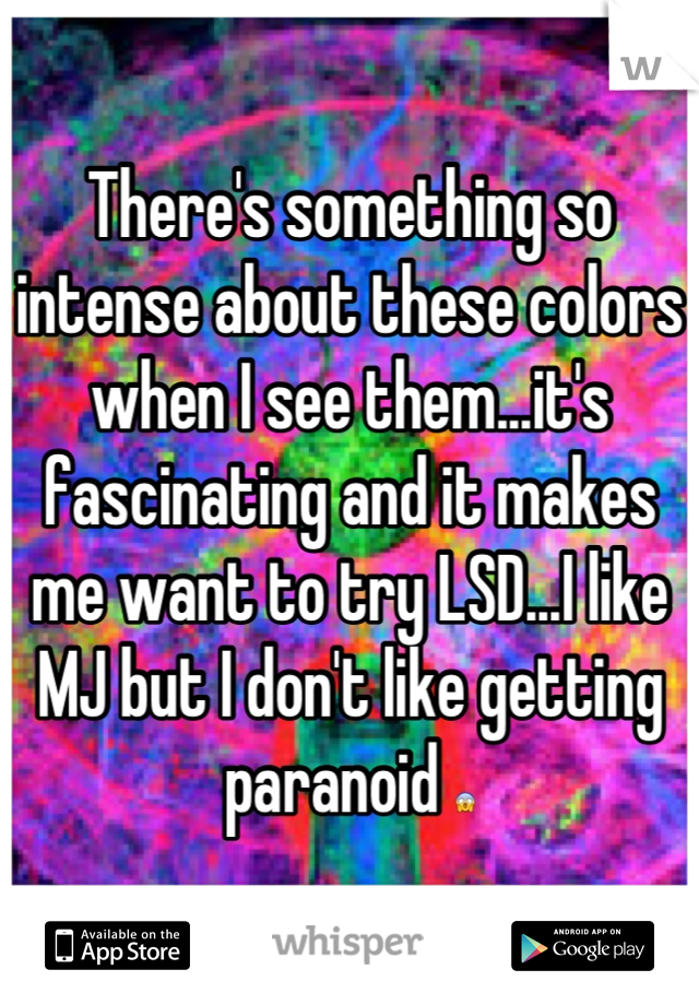 There's something so intense about these colors when I see them...it's fascinating and it makes me want to try LSD...I like MJ but I don't like getting paranoid 😱