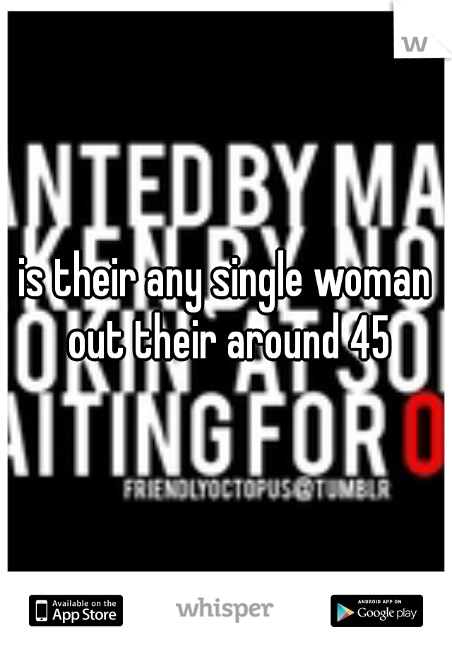 is their any single woman out their around 45