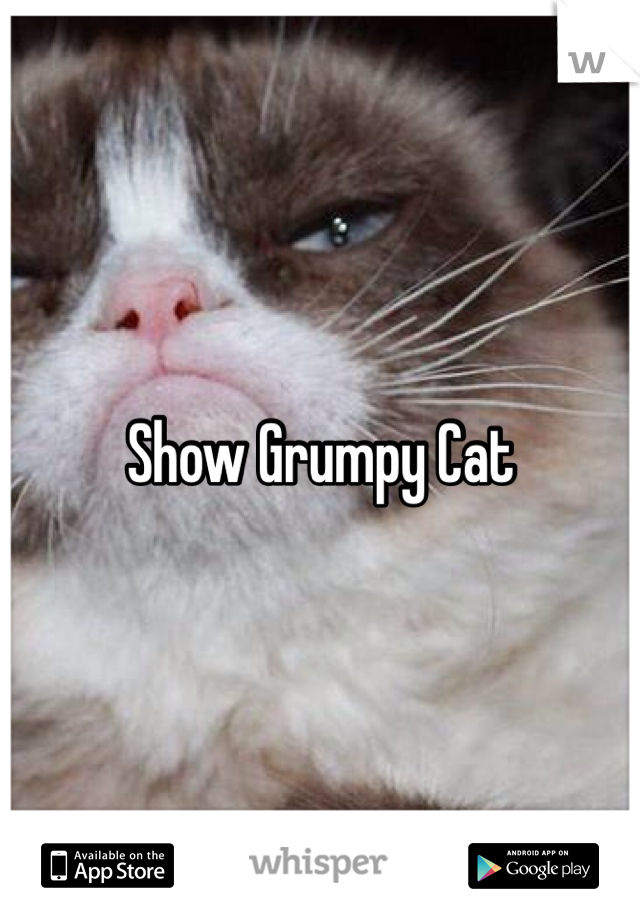 Show Grumpy Cat