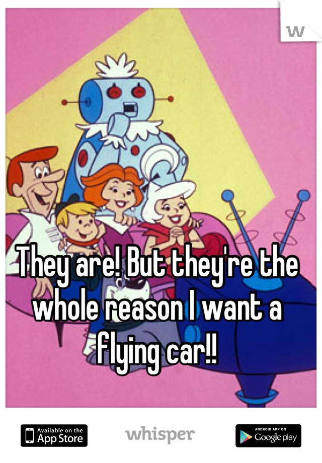 They are! But they're the whole reason I want a flying car!!