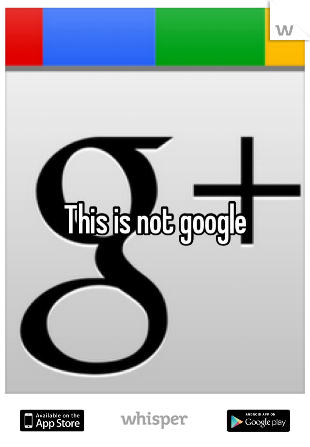 This is not google 