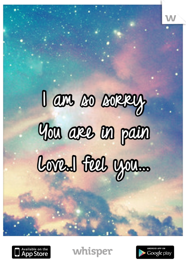 I am so sorry
You are in pain
Love..I feel you...