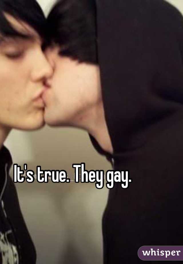 It's true. They gay. 