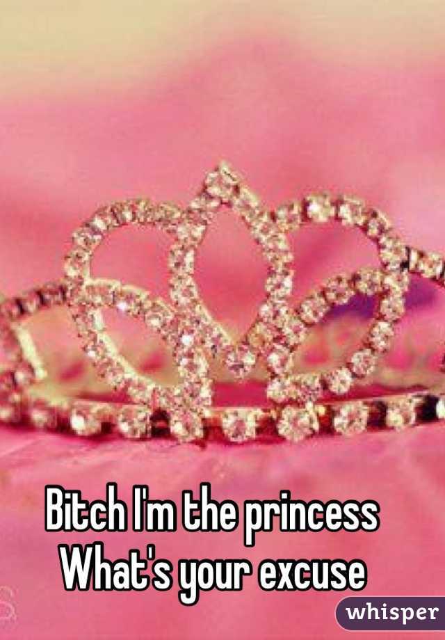 Bitch I'm the princess
What's your excuse 