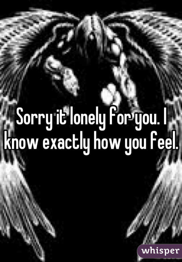 Sorry it lonely for you. I know exactly how you feel.