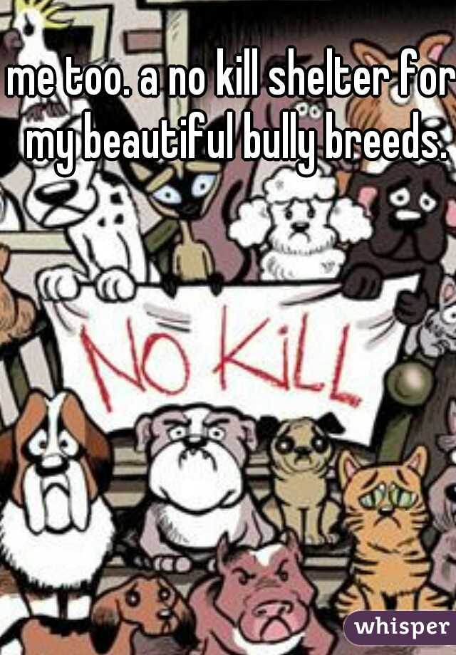 me too. a no kill shelter for my beautiful bully breeds.