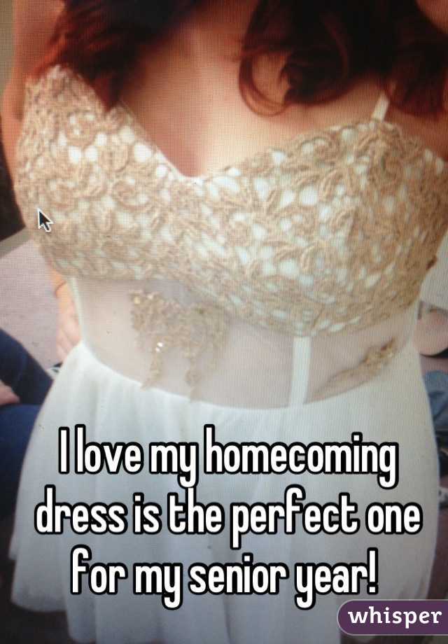 I love my homecoming dress is the perfect one for my senior year! 