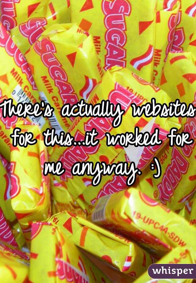 There's actually websites for this...it worked for me anyway. :)