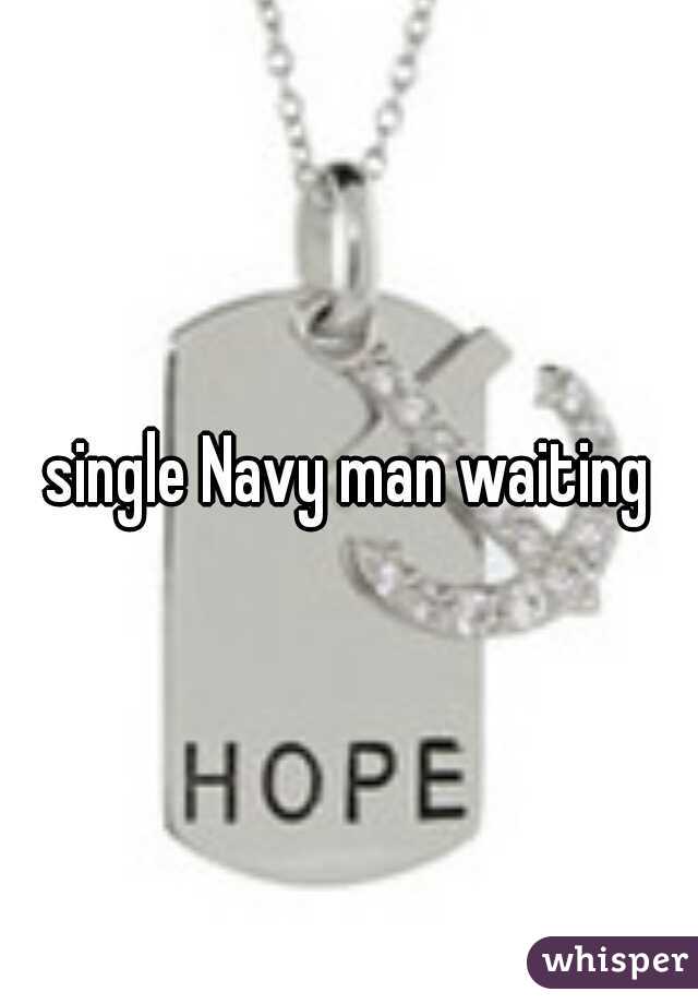 single Navy man waiting