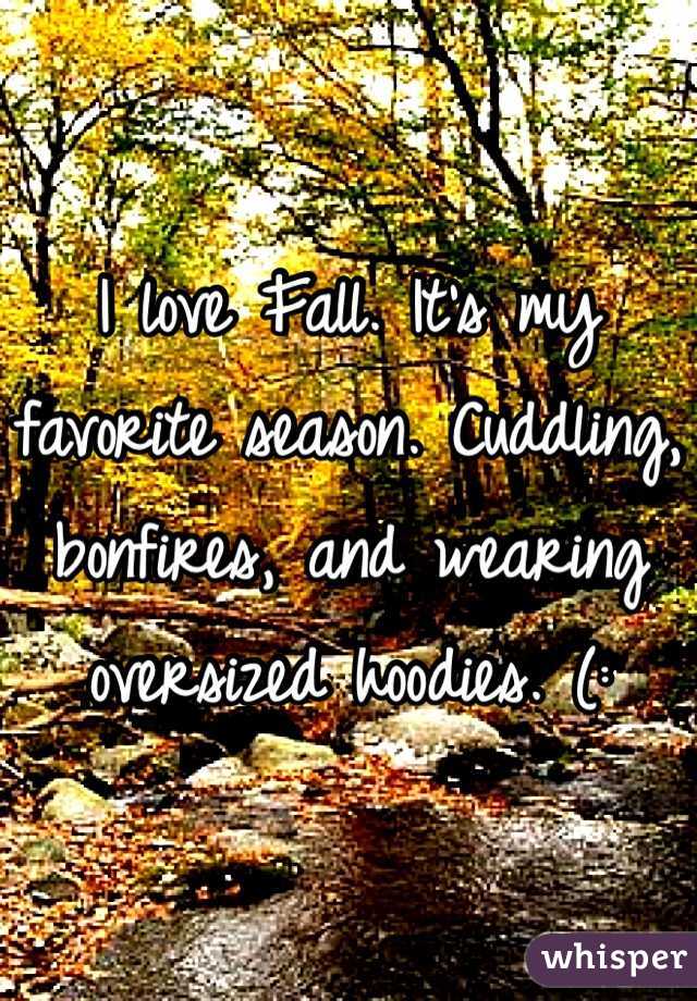 I love Fall. It's my favorite season. Cuddling, bonfires, and wearing oversized hoodies. (: 
