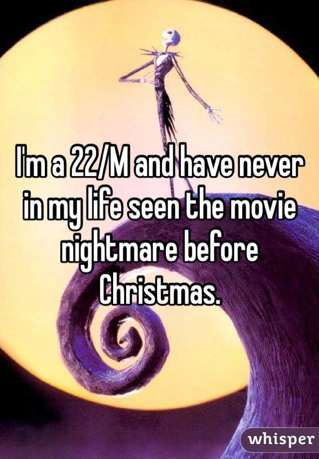 I'm a 22/M and have never in my life seen the movie nightmare before Christmas. 
