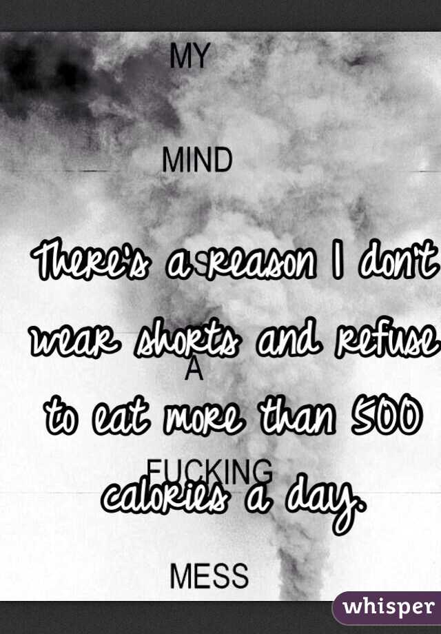 There's a reason I don't wear shorts and refuse to eat more than 500 calories a day. 