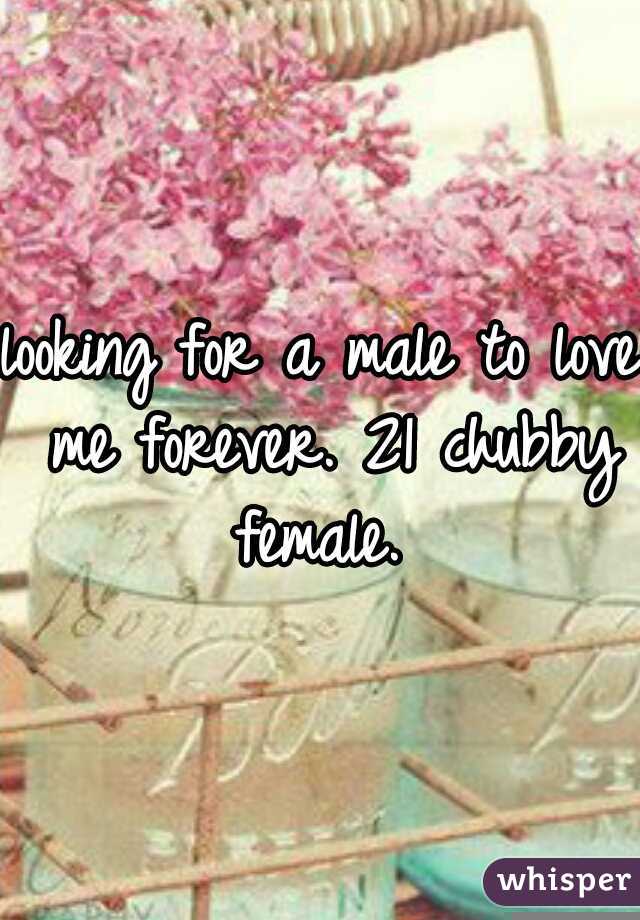 looking for a male to love me forever. 21 chubby female. 
