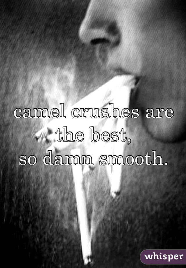 camel crushes are the best,
so damn smooth.