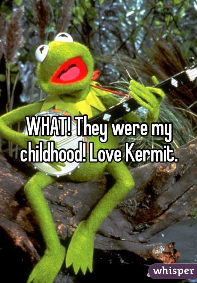 WHAT! They were my childhood! Love Kermit. 