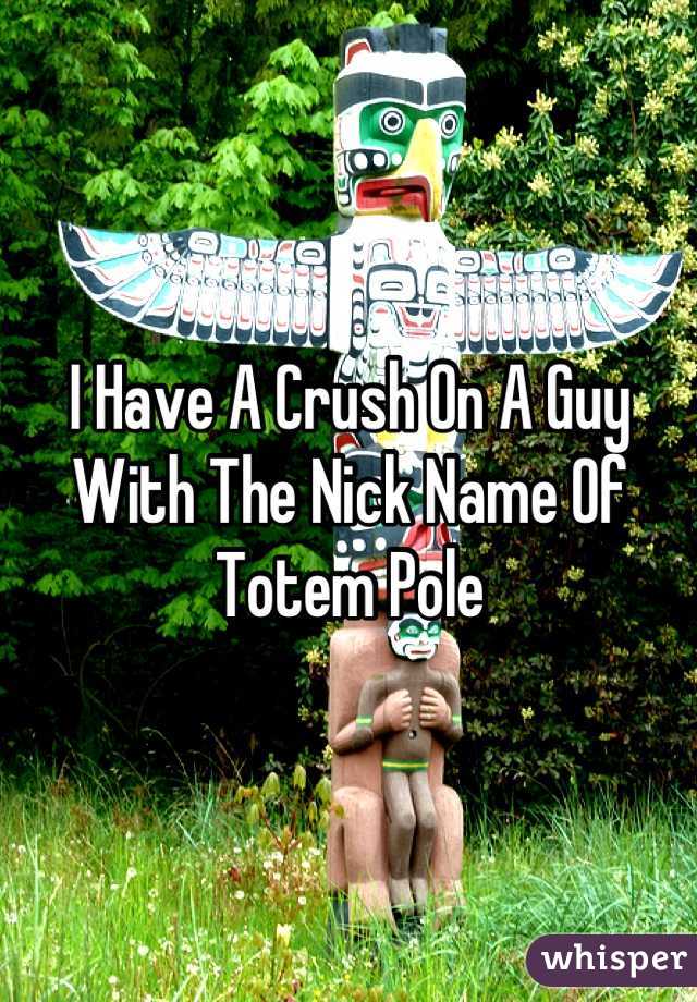 I Have A Crush On A Guy With The Nick Name Of Totem Pole
