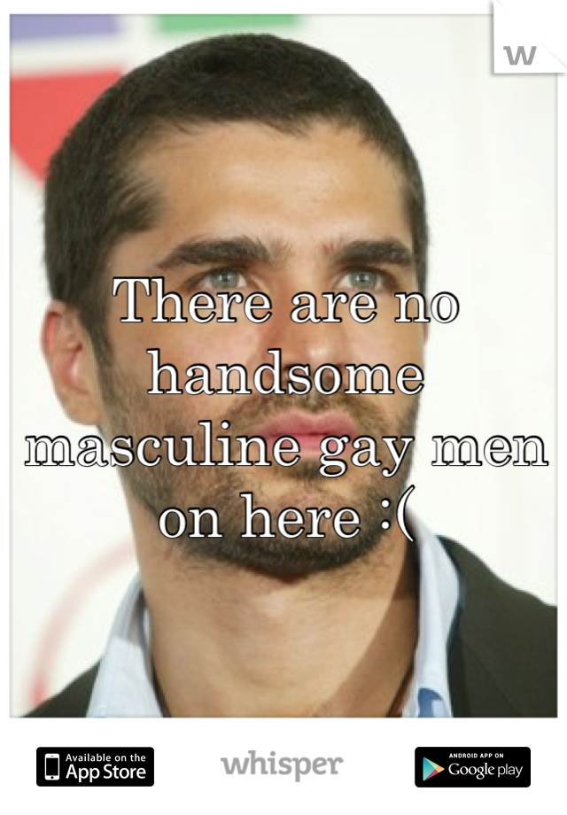 There are no handsome masculine gay men on here :( 