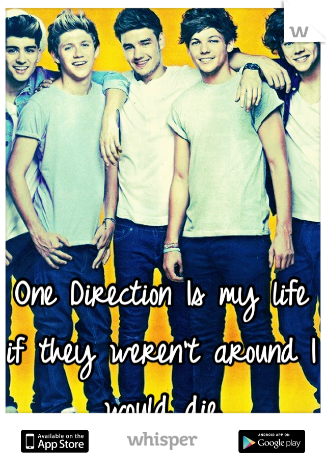 One Direction Is my life if they weren't around I would die
