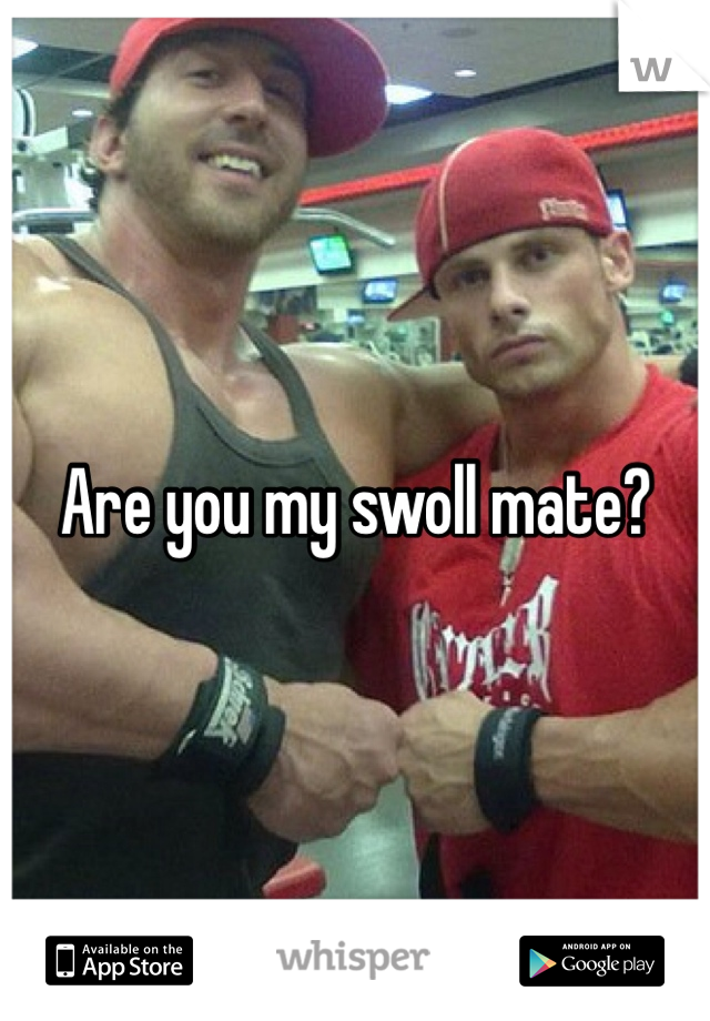 Are you my swoll mate?
