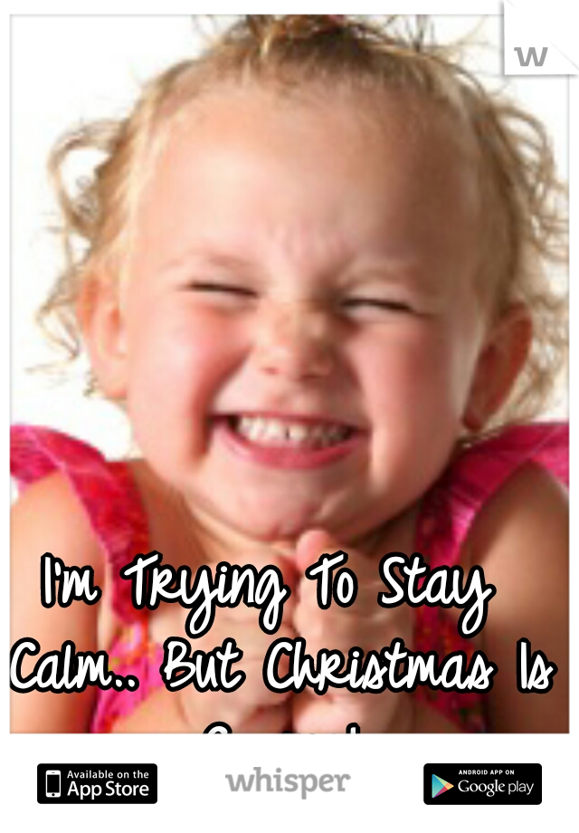 I'm Trying To Stay Calm.. But Christmas Is Coming!