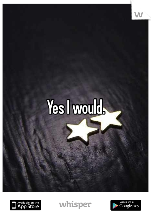 Yes I would. 
