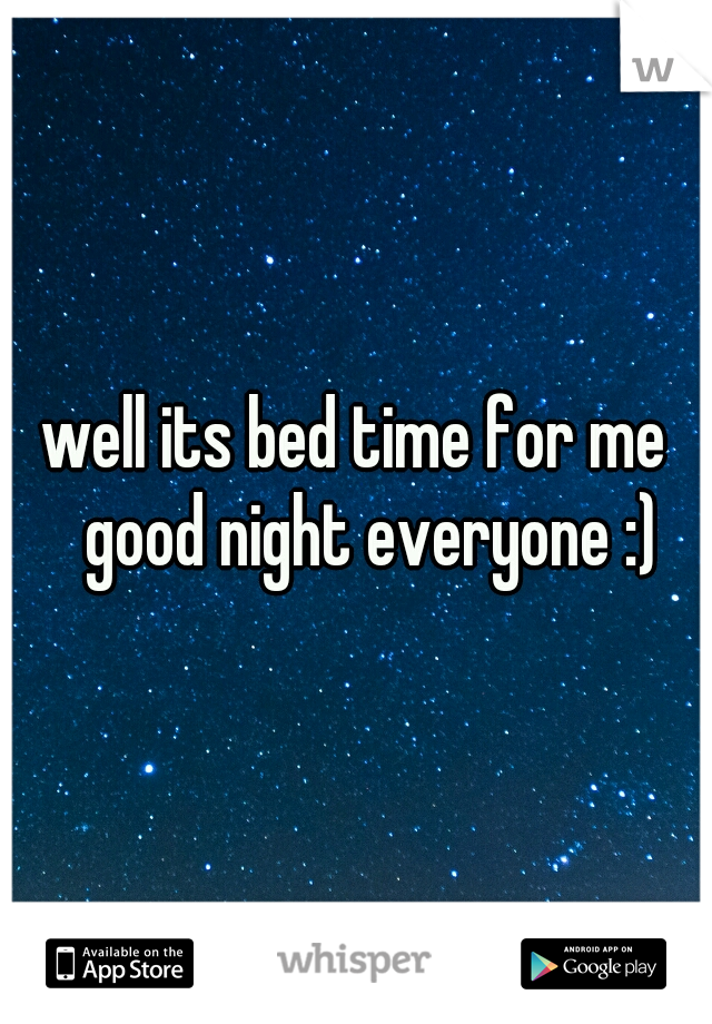 well its bed time for me 
good night everyone :) 