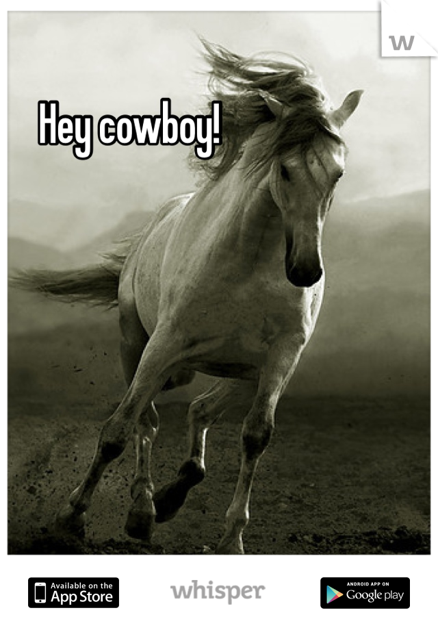Hey cowboy!