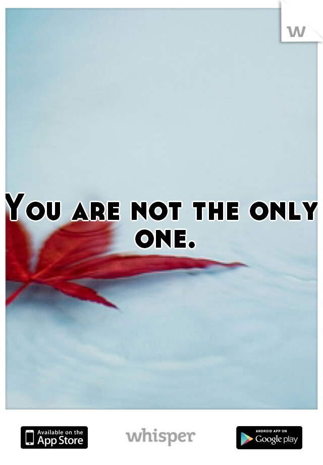 You are not the only one.