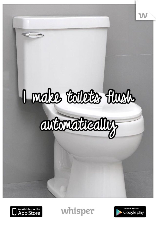 I make toilets flush automatically