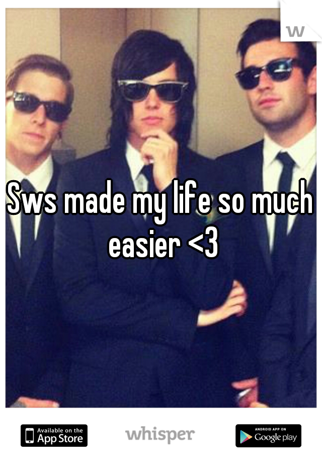 Sws made my life so much easier <3