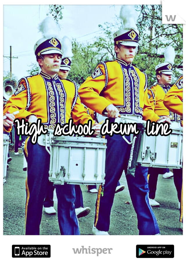 High school drum line