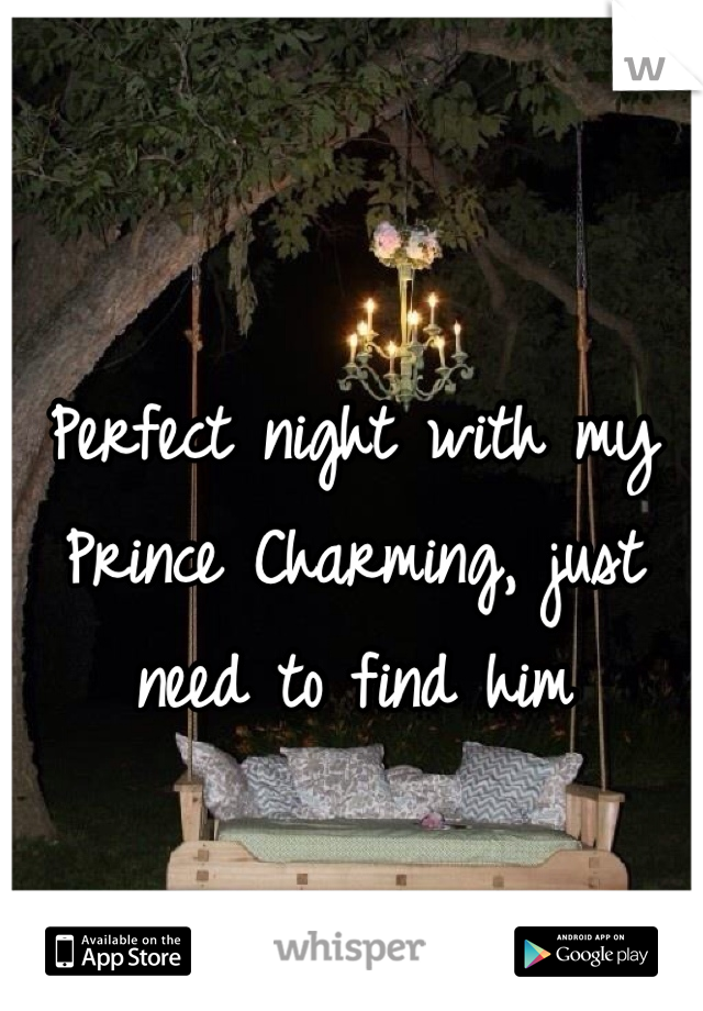 Perfect night with my Prince Charming, just need to find him