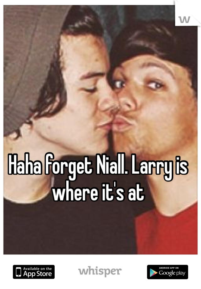 Haha forget Niall. Larry is where it's at 