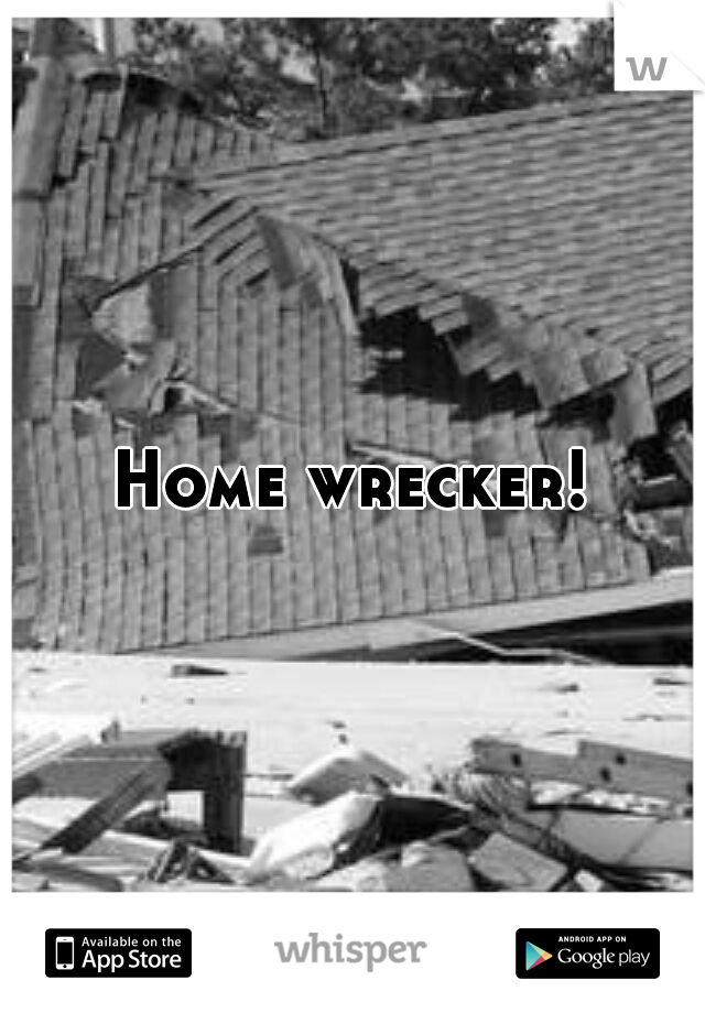 Home wrecker!