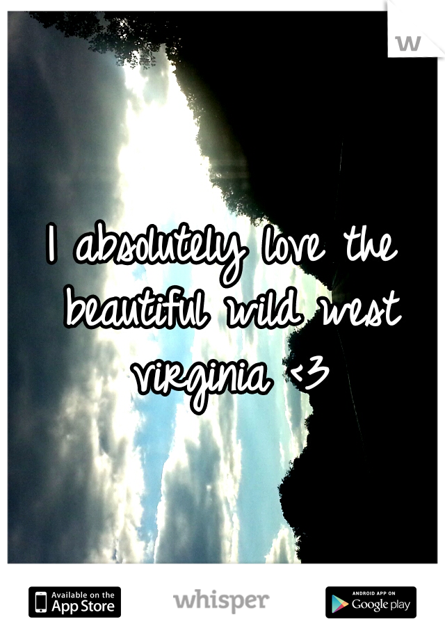 I absolutely love the beautiful wild west virginia <3