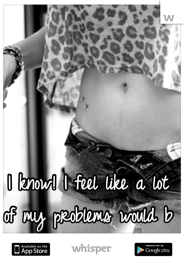 I know! I feel like a lot of my problems would b solved if I lost weight.