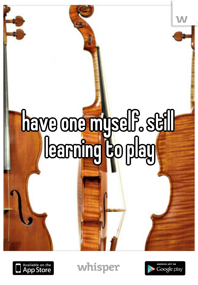 have one myself. still learning to play