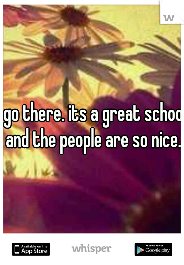 I go there. its a great school and the people are so nice.