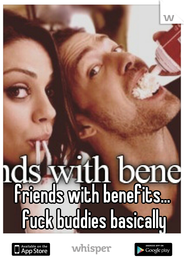 friends with benefits... fuck buddies basically