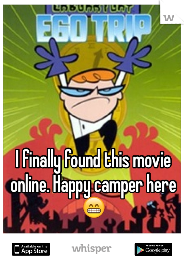 I finally found this movie online. Happy camper here 😁